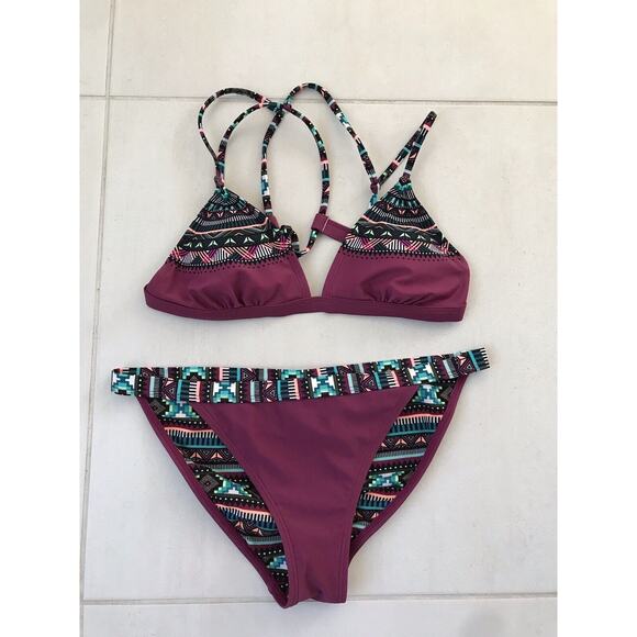California Sunshine Print Bikini Set Swimsuit - Picture 1 of 10